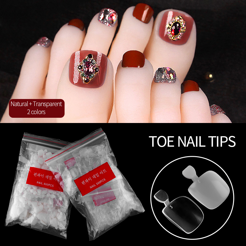 PinPai 500pcs Clear Natural Fake Toe Tips Full Cover False Toenails Extension Foot Tip Pedicure Resin Toenail Artificia Long Tip, Transparent
PinPai 500pcs Clear Natural Fake Toe Tips Full Cover False Toenails Extension Foot Tip Pedicure Resin Toenail Artificia Long Tip, Transparent