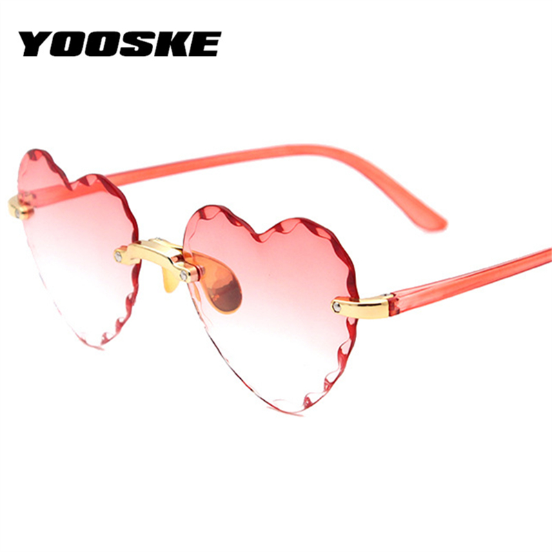 YOOSKE Heart Shaped Sunglasses Women Brand Designer Fashion Rimless Sun Glasses Cute Gradient Shades Eyeglasses UV400
YOOSKE Heart Shaped Sunglasses Women Brand Designer Fashion Rimless Sun Glasses Cute Gradient Shades Eyeglasses UV400
