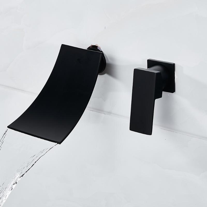 Black Chrome Waterfall Basin Faucets Wall Mount Waterfall Faucet Single Handle Mixer Tap Bathroom Basin Faucet
Black Chrome Waterfall Basin Faucets Wall Mount Waterfall Faucet Single Handle Mixer Tap Bathroom Basin Faucet
