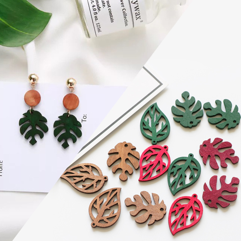 MRHUANG 10pcs/lot Hollow Leaf Wooden Charms Pendant DIY Jewelry Accessories Decoration Ornament 
MRHUANG 10pcs/lot Hollow Leaf Wooden Charms Pendant DIY Jewelry Accessories Decoration Ornament