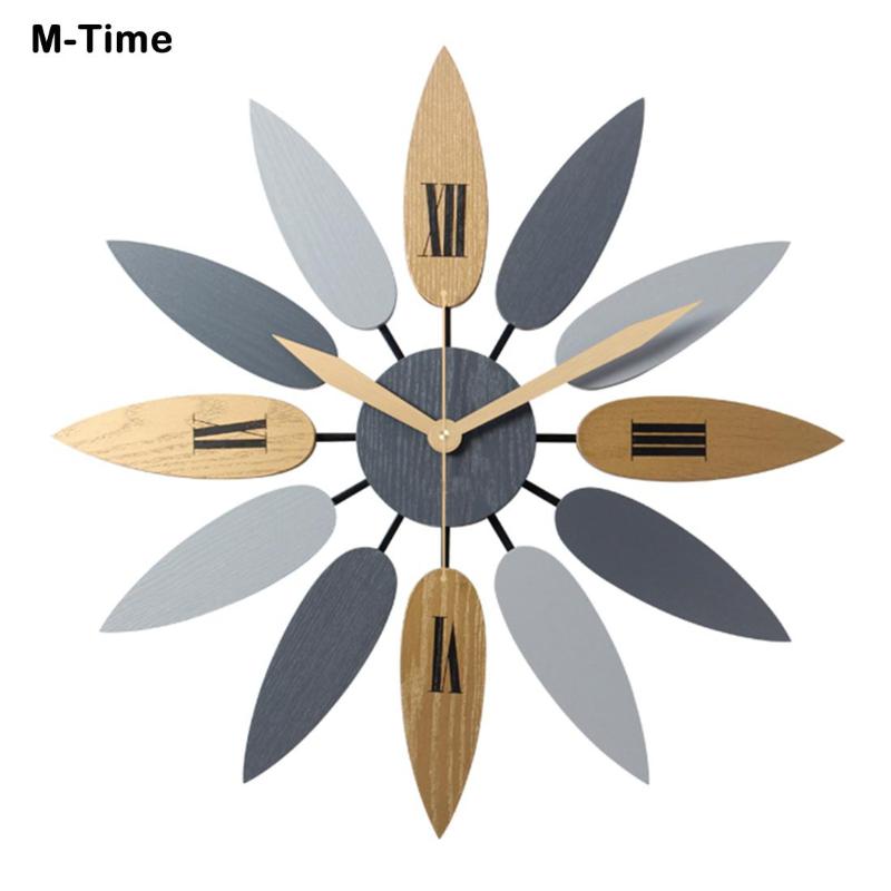 Nordic Style Leaf Pattern Wall Clock Retro Silent Clock Brief Home Office Living Room Decor High Quality Mute Quartz Watch klok
Nordic Style Leaf Pattern Wall Clock Retro Silent Clock Brief Home Office Living Room Decor High Quality Mute Quartz Watch klok