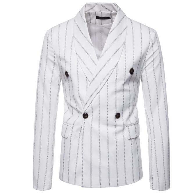 Designer Mens Suits Stripe Wedding Groom Tuxedos Black & White High Quality Formal Mens Suit Wedding Mens Suits One Piece EUR Size M to 4XL