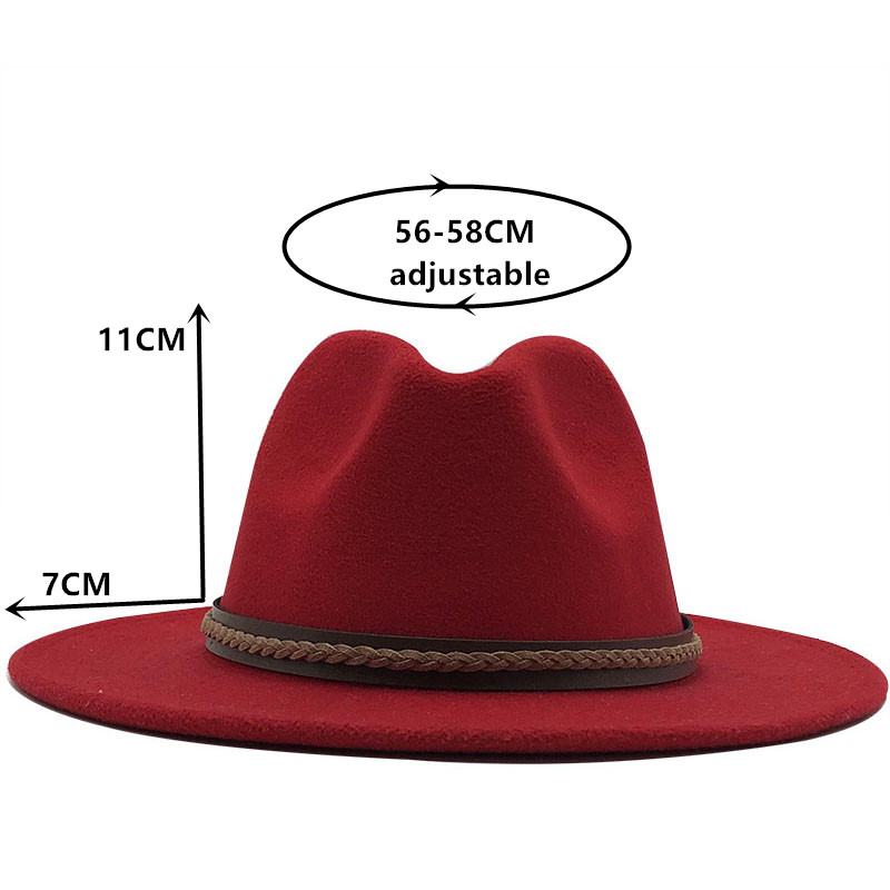 New Simple Wide Brim Top Hat Panama Solid Color Felt Fedoras Hat for Men Women artificial wool Jazz Cap, Light grey
New Simple Wide Brim Top Hat Panama Solid Color Felt Fedoras Hat for Men Women artificial wool Jazz Cap, Light grey