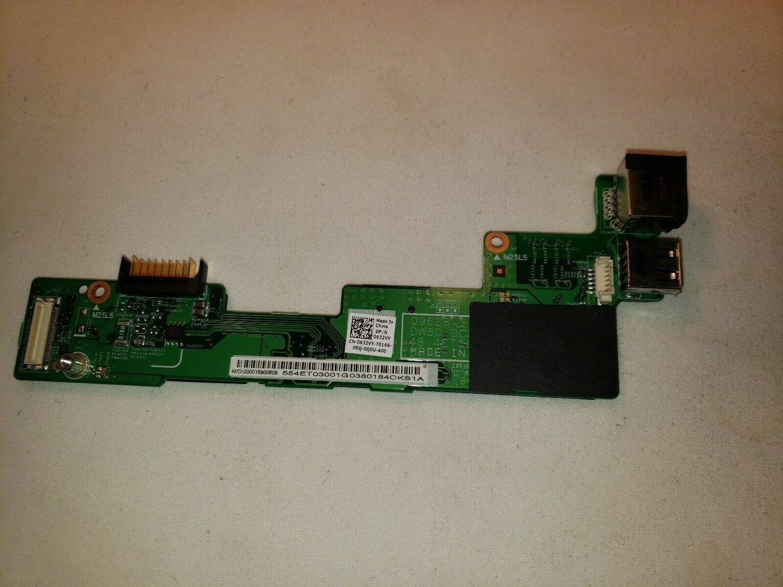Original For Dell 3500 USB Ethernet Battery Board 48.4ET06.011 DW50 DCIN BD CN-0632VY 0632VY 632VY 100% Tested Fast Ship
Original For Dell 3500 USB Ethernet Battery Board 48.4ET06.011 DW50 DCIN BD CN-0632VY 0632VY 632VY 100% Tested Fast Ship