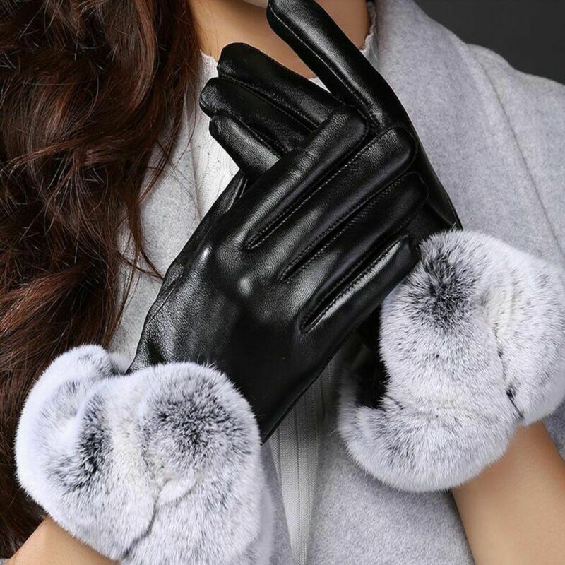 2020 New Brand Women Touch Screen PU Leather Gloves Autumn Winter Warm Faux Fur Mittens Black Purple Red
2020 New Brand Women Touch Screen PU Leather Gloves Autumn Winter Warm Faux Fur Mittens Black Purple Red