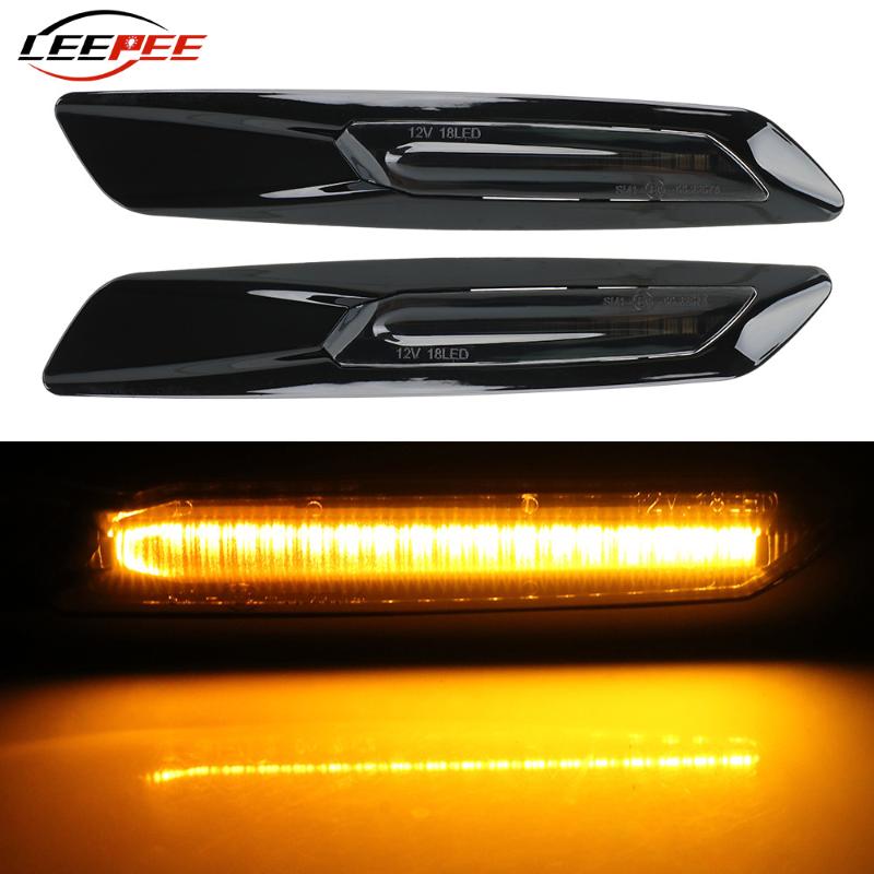 LEEPEE LED Car Dynamic Side Marker Signal Lamp Blinker Lights For E60 E61 E81 E82 E88 E90 E91 E92 E93 Turn Signal Light, As pic
LEEPEE LED Car Dynamic Side Marker Signal Lamp Blinker Lights For E60 E61 E81 E82 E88 E90 E91 E92 E93 Turn Signal Light, As pic