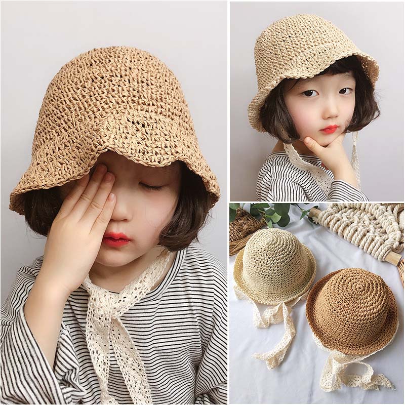 Handmade Children Straw Hat Summer Baby Girls Lace Windproof Beach Sun Hat Floppy Bonnet Hats Wholesale, Beige
Handmade Children Straw Hat Summer Baby Girls Lace Windproof Beach Sun Hat Floppy Bonnet Hats Wholesale, Beige