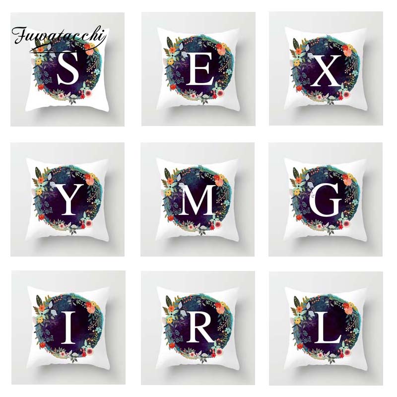Fuwatacchi A-Z Letter Cushion Cover Customized Soft Throw Pillow Cover Decorative Sofa Pillow Case Pillowcase, Pc05028
Fuwatacchi A-Z Letter Cushion Cover Customized Soft Throw Pillow Cover Decorative Sofa Pillow Case Pillowcase, Pc05028