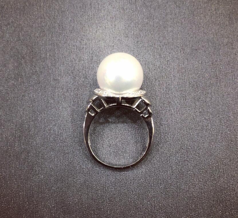 ASAP rocky natural pearl ring for men and women hip hop ring end ring fashion accessories Pearl Rings