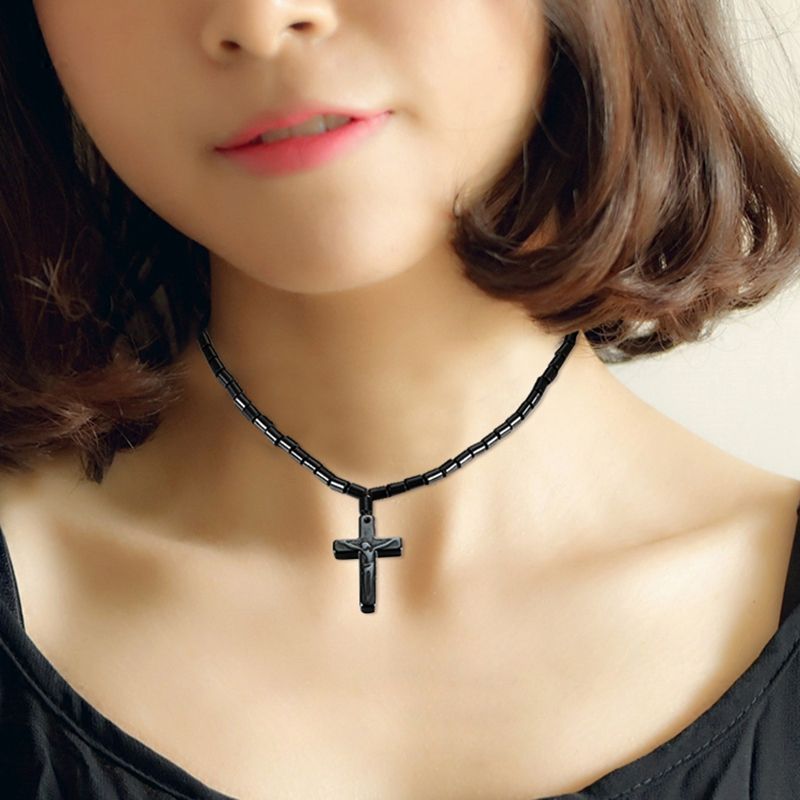 cross Unisex netic necklace Beads Hematite Stone for Therapy Health Care Hematite Beads necklace black
cross Unisex netic necklace Beads Hematite Stone for Therapy Health Care Hematite Beads necklace black