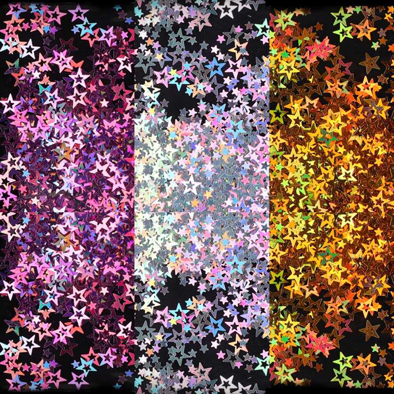 Gold Silver Star Shape Holographic Glitter Sequins Acrylic Laser Glitter for Nail Art Decorations Manicure DIY Accessorie
Gold Silver Star Shape Holographic Glitter Sequins Acrylic Laser Glitter for Nail Art Decorations Manicure DIY Accessorie