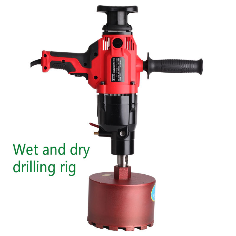Wet and dry water drilling rig diamond drilling rig engineering water electric drill mill drill
Wet and dry water drilling rig diamond drilling rig engineering water electric drill mill drill