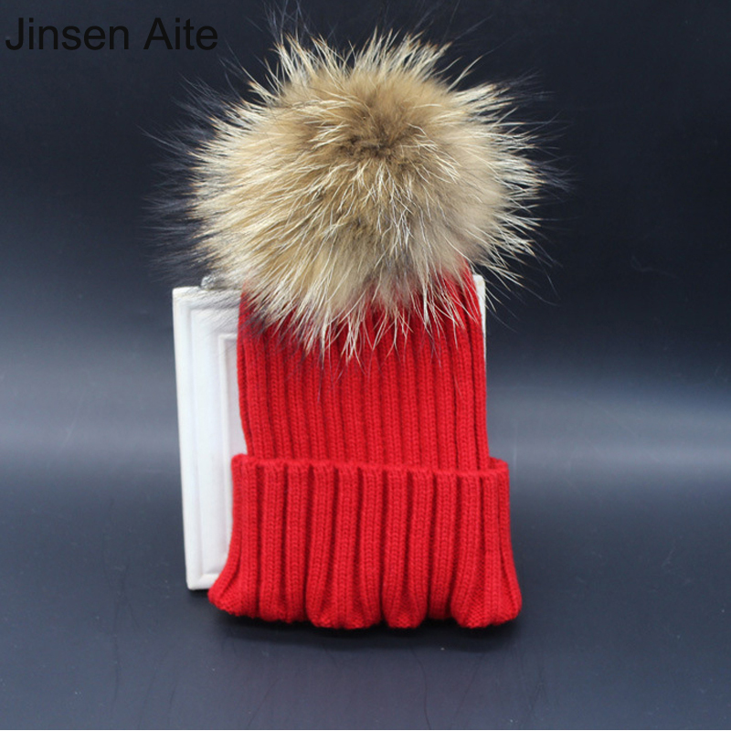 Jinsen Aite Women's Winter Knitted Fur Beanie Hats Real Raccoon Fur Pompoms Caps Ear Protect Girl 's Hats Female Cap JS216, White
Jinsen Aite Women's Winter Knitted Fur Beanie Hats Real Raccoon Fur Pompoms Caps Ear Protect Girl 's Hats Female Cap JS216, White