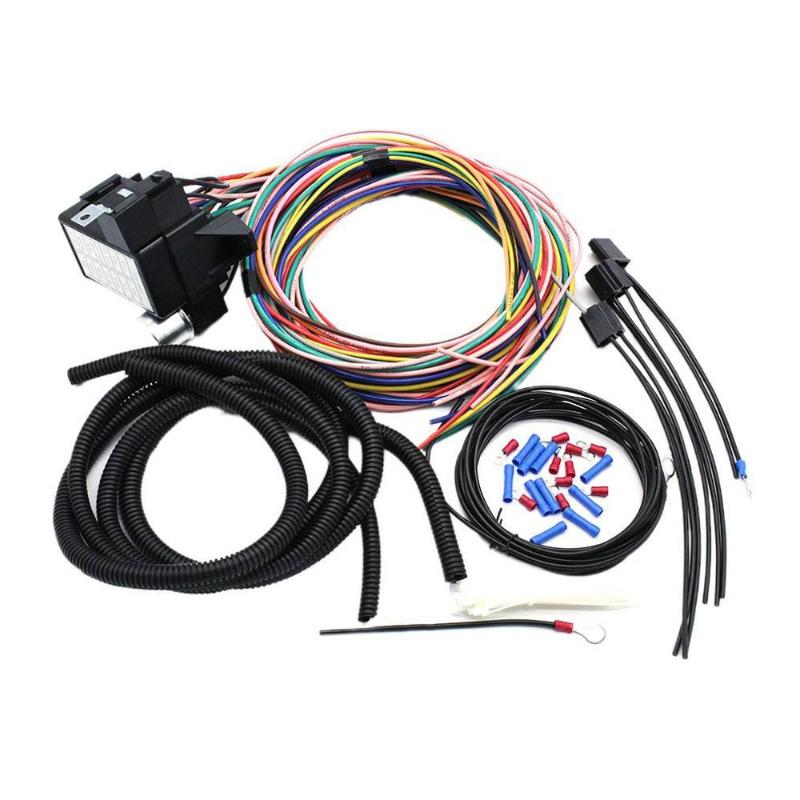 Universal 14 Fuse 12v 14 Circuit Wire Harness Street Hot Rat Muscle Rod Wiring Color Wiring Harness Kit For Classic Cars
Universal 14 Fuse 12v 14 Circuit Wire Harness Street Hot Rat Muscle Rod Wiring Color Wiring Harness Kit For Classic Cars