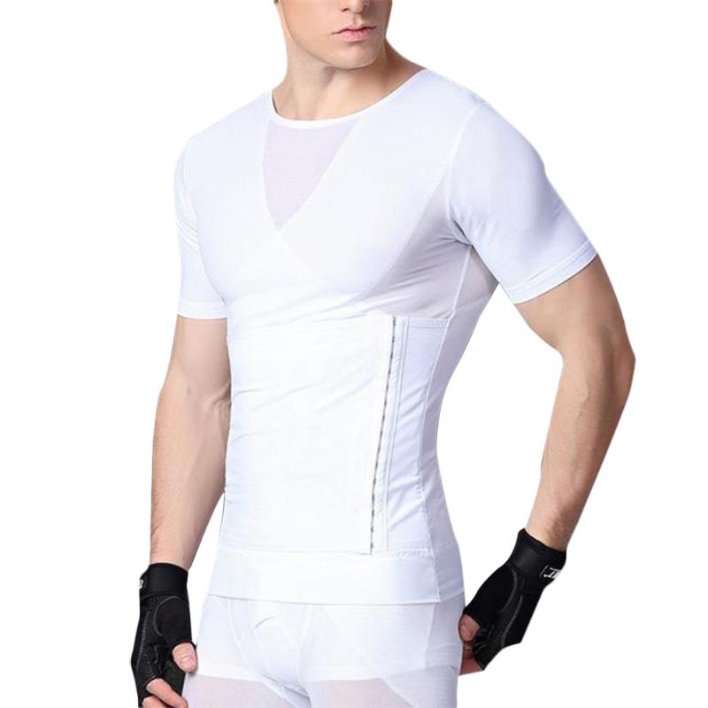 Mens Slimming Shapewear with Zipper Short Sleeve Shirt Top Body Shaper Net Nylon Compression T-shirts B2Cshop, Black
Mens Slimming Shapewear with Zipper Short Sleeve Shirt Top Body Shaper Net Nylon Compression T-shirts B2Cshop, Black