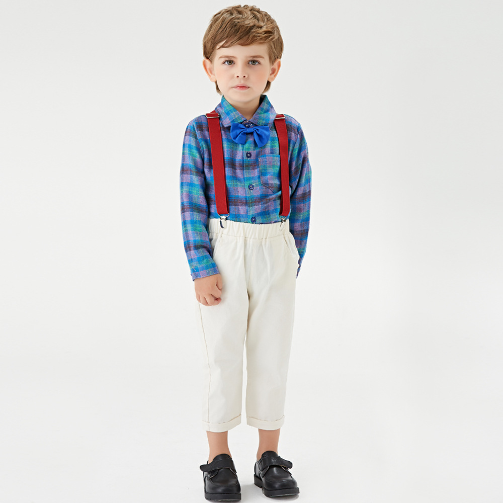 Hot Boysspringandautumngentlemansuitbowknotmulticolorchildren's long-sleevedshirtretrooverallssetschoolpartyclothingToddler boy0-7
Hot Boysspringandautumngentlemansuitbowknotmulticolorchildren's long-sleevedshirtretrooverallssetschoolpartyclothingToddler boy0-7