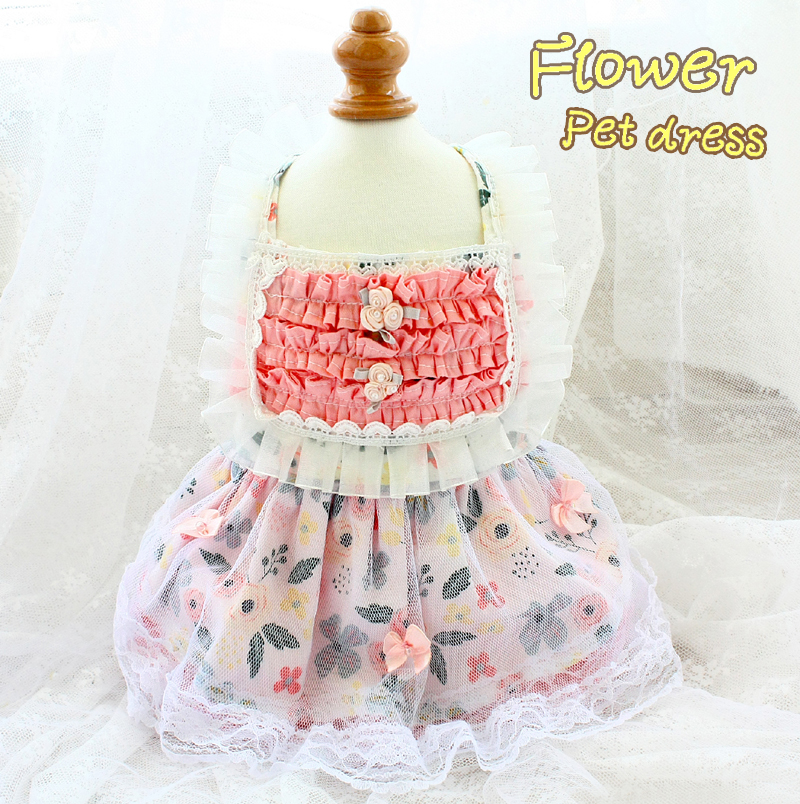 Free shipping handmade dog clothes dog dresses aesthetic artistic style plain color floret tulle lace skirt pet princess dress drop shipping, Pink
Free shipping handmade dog clothes dog dresses aesthetic artistic style plain color floret tulle lace skirt pet princess dress drop shipping, Pink