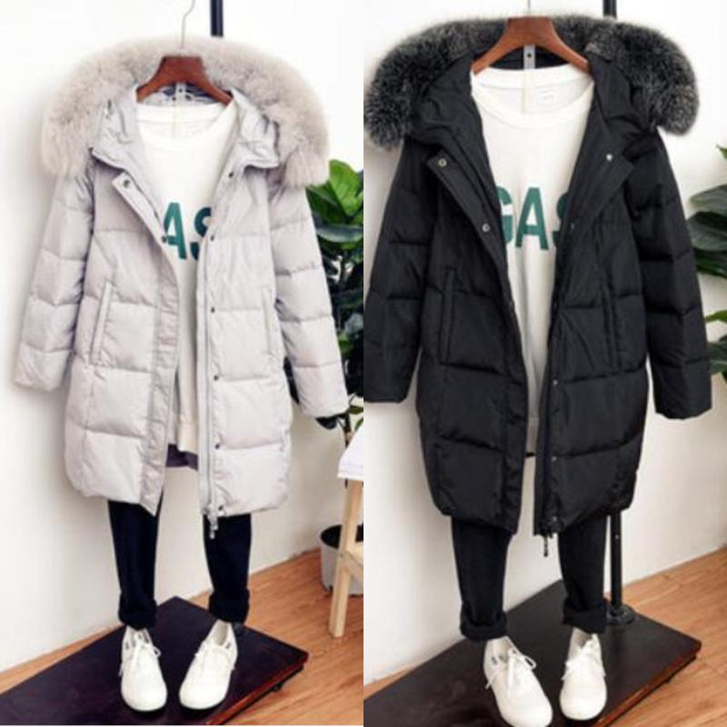 Winter Jackets Women White Duck Down Coat Parkas fur collar Hooded Down Jacket Medium Long Fashion Warm Outwear, Black
Winter Jackets Women White Duck Down Coat Parkas fur collar Hooded Down Jacket Medium Long Fashion Warm Outwear, Black