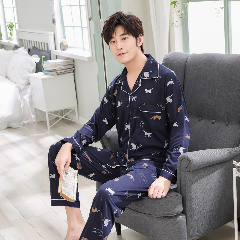 Sleepwear men homewear pajamas Plus Size 100% cotton pyjamas men pijamas hombre long-sleeve casual sets for male, A302-8
Sleepwear men homewear pajamas Plus Size 100% cotton pyjamas men pijamas hombre long-sleeve casual sets for male, A302-8