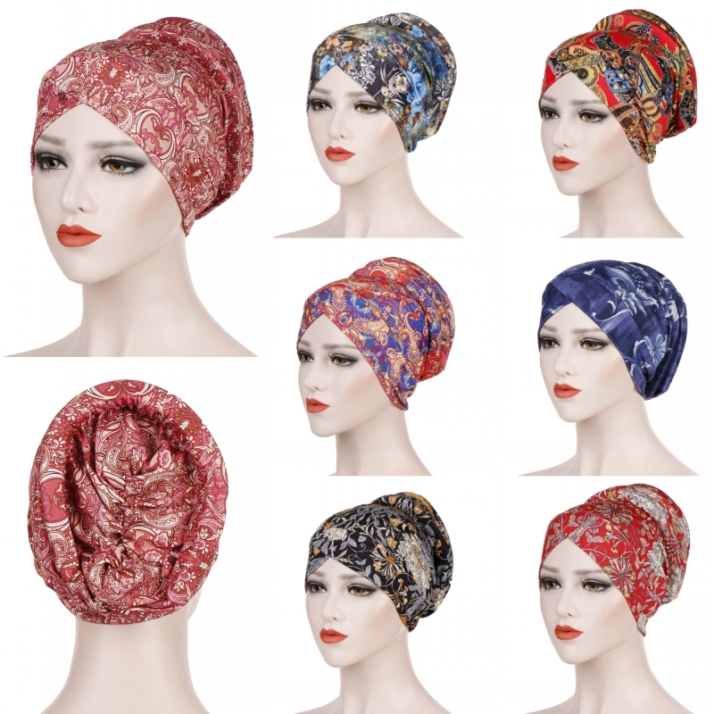 Muslim Ladies Printed Turban Hat Islamic Baotou Caps Arabian Casual Wrap Caps African Printed Chemo Holiday Style Headwear, Color7
Muslim Ladies Printed Turban Hat Islamic Baotou Caps Arabian Casual Wrap Caps African Printed Chemo Holiday Style Headwear, Color7