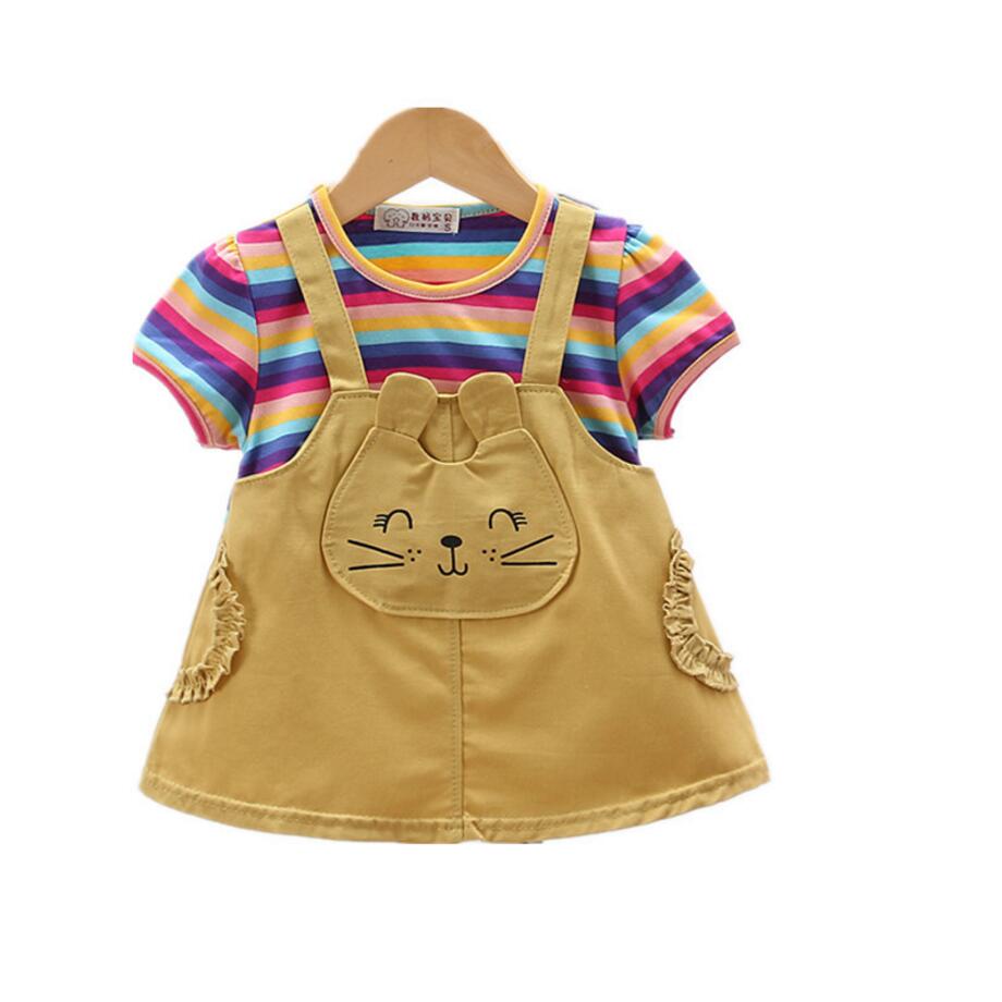 Summer Baby Girls Clothes Cute Short Sleeve Striped Overalls Baby Girl Outfit Newborn For 0 1 2 3 4 Years Baby Girls Dress, Picture 3
Summer Baby Girls Clothes Cute Short Sleeve Striped Overalls Baby Girl Outfit Newborn For 0 1 2 3 4 Years Baby Girls Dress, Picture 3