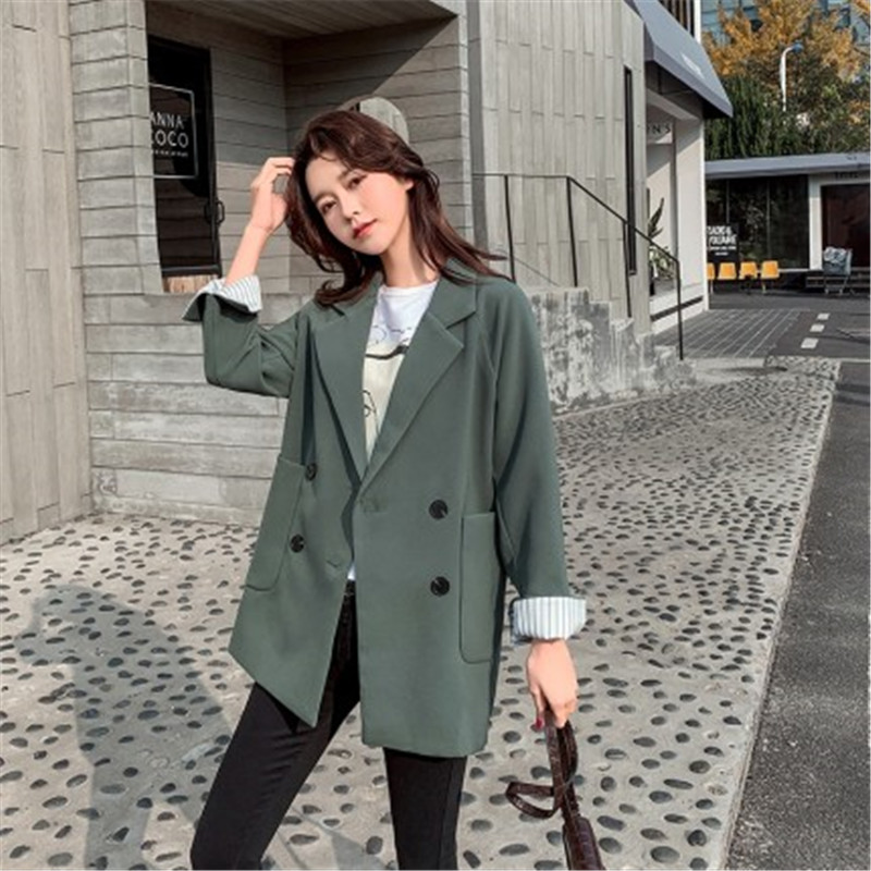 casual Suit Jackets Women 2020 Spring Autumn Blazers Coats New Retro Korean Loose British style Blazer Suits g140, Black
casual Suit Jackets Women 2020 Spring Autumn Blazers Coats New Retro Korean Loose British style Blazer Suits g140, Black