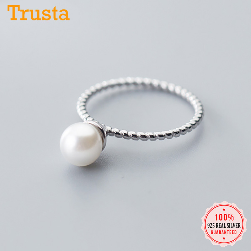 Trustdavis Authentic 925 Sterling Silver Fashion Women 6mm Pearl Finger Rings For Women Wedding Party Fine Jewelry Gift DA1220
Trustdavis Authentic 925 Sterling Silver Fashion Women 6mm Pearl Finger Rings For Women Wedding Party Fine Jewelry Gift DA1220