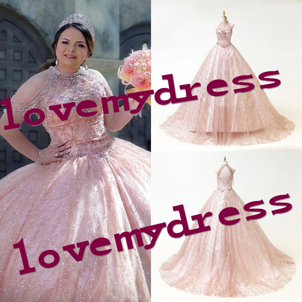Rose Pink 2021 Quinceanera Dresses For Sweet 16 Girls High Neck Beading Cold Shoulder Crystal Bling Tulle Corset Back Ball Gowns Prom Long, Green
Rose Pink 2021 Quinceanera Dresses For Sweet 16 Girls High Neck Beading Cold Shoulder Crystal Bling Tulle Corset Back Ball Gowns Prom Long, Green