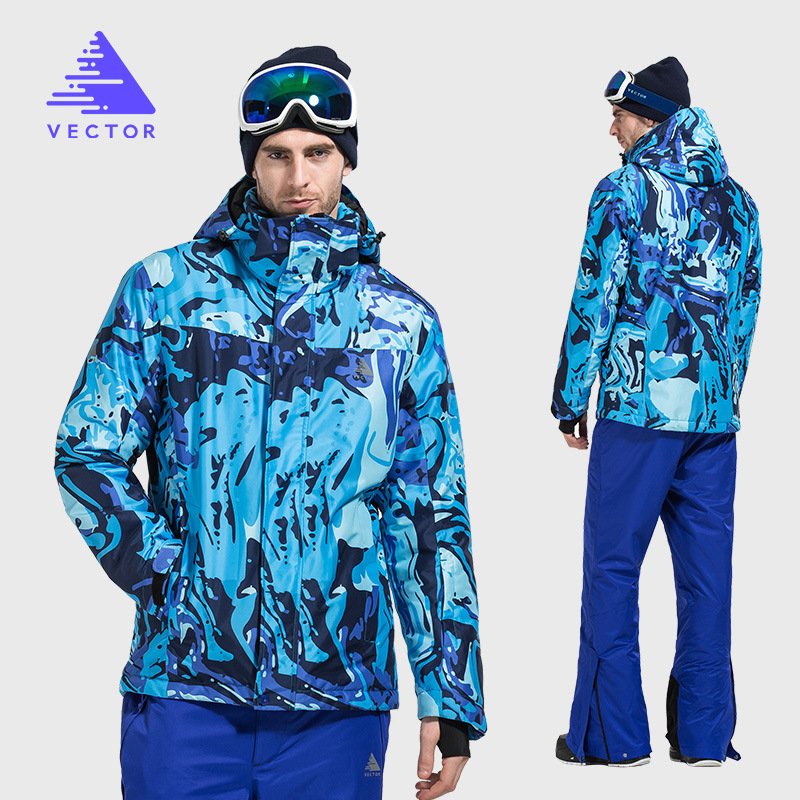 Skiing Clothes Outdoor Windproof Waterproof Warm xue fu Set Winter Skiing Breathable Wear Service, Waves blue splash ink 1
Skiing Clothes Outdoor Windproof Waterproof Warm xue fu Set Winter Skiing Breathable Wear Service, Waves blue splash ink 1