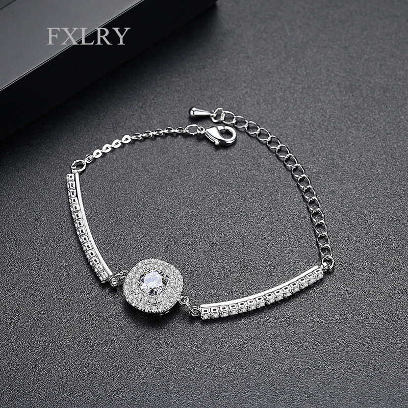 FXLRY Elegant High Quality Link Bracelet Hearts and Arrows Cut Crystal Zircon Bracelet for Women Jewelry Gift
FXLRY Elegant High Quality Link Bracelet Hearts and Arrows Cut Crystal Zircon Bracelet for Women Jewelry Gift