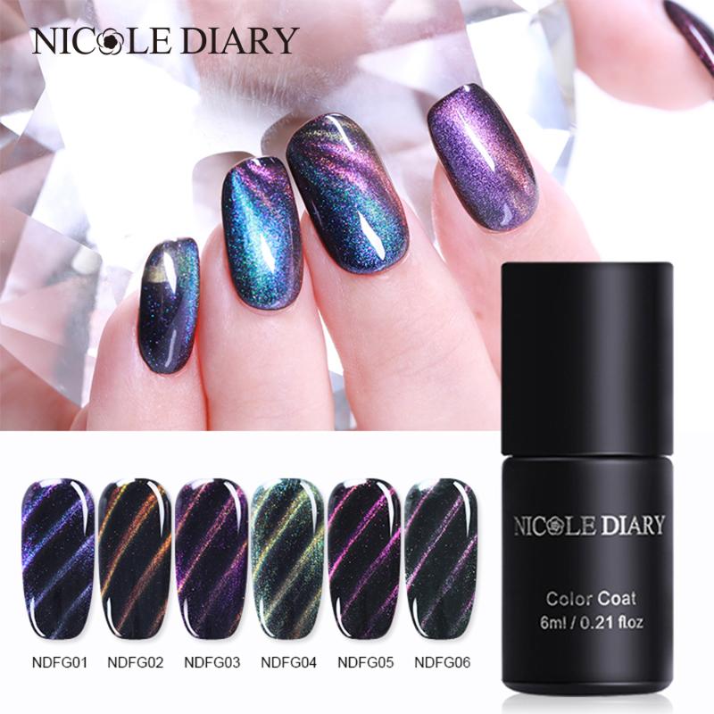 NICOLE DIARY 6ml Fantasy Magnetic Gel Polish 5D Cat Eye Gel Nail Art Polish Glitter Soak-off UV varnish, Black gel
NICOLE DIARY 6ml Fantasy Magnetic Gel Polish 5D Cat Eye Gel Nail Art Polish Glitter Soak-off UV varnish, Black gel