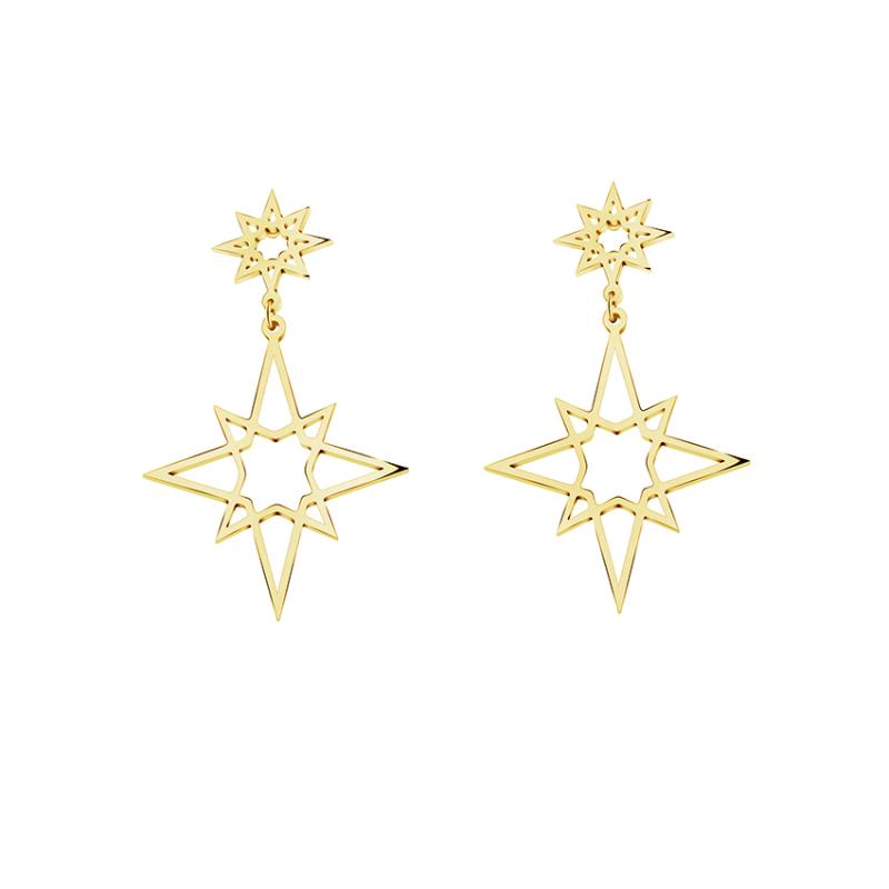 Dangle & Chandelier Memory Wire Open Hoops Drop Earrings For Women Dainty Stars Jewelry Stainless Steel Gold Silver Color Geometric Bijoux
Dangle & Chandelier Memory Wire Open Hoops Drop Earrings For Women Dainty Stars Jewelry Stainless Steel Gold Silver Color Geometric Bijoux