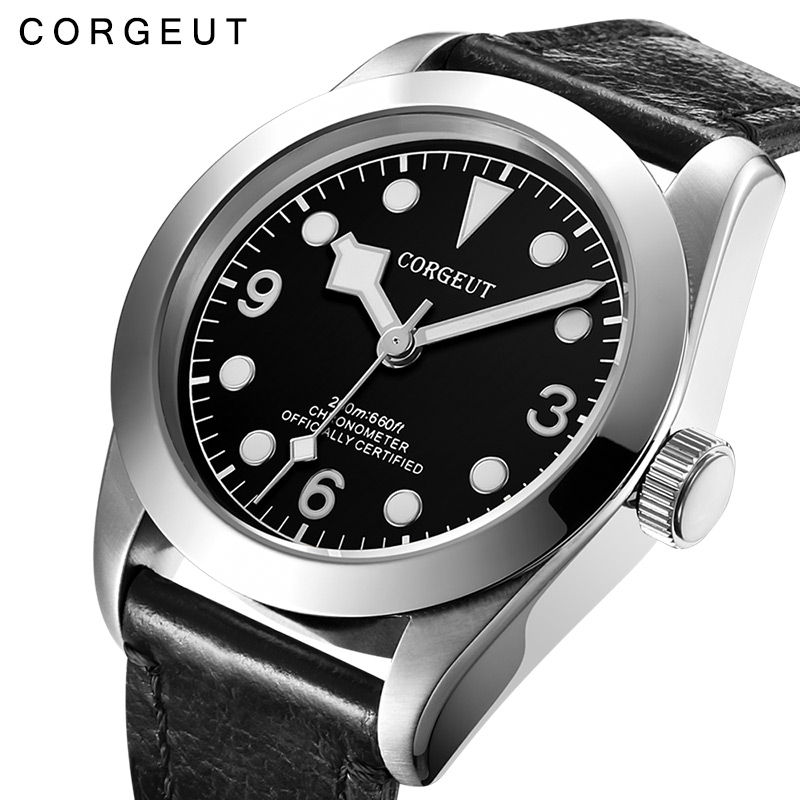 Luxury Top Brand Corgeut 41mm leather strap men's automatic mechanical watch waterproof luminous high-quality seagull movement
Luxury Top Brand Corgeut 41mm leather strap men's automatic mechanical watch waterproof luminous high-quality seagull movement