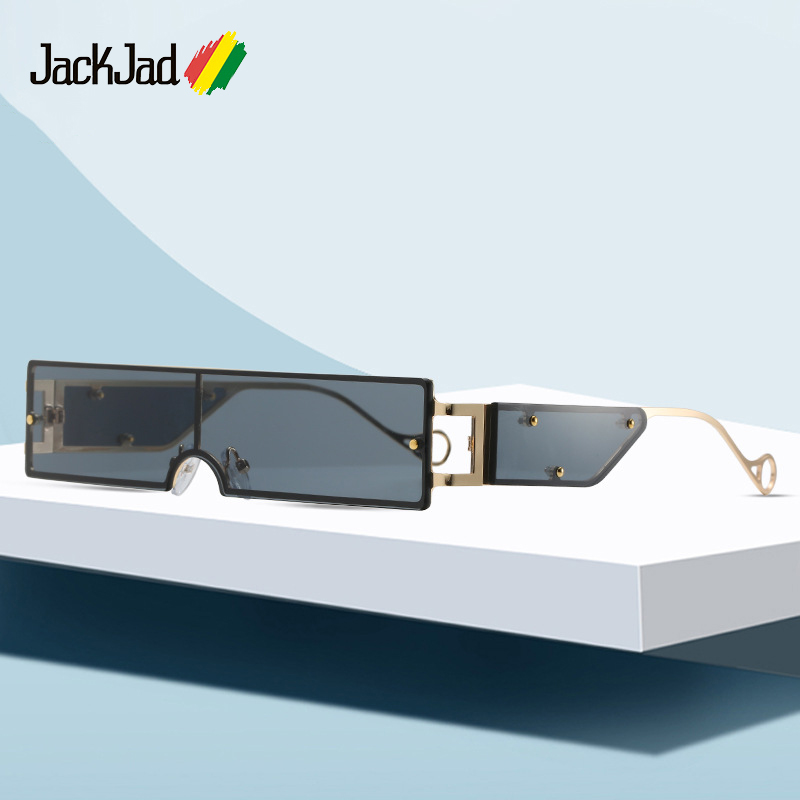 JackJad 2020 Fashion Cool Unique Shield Style Rivets Sunglasses Women Side Mirror Brand Design Sun Glasses 8905
JackJad 2020 Fashion Cool Unique Shield Style Rivets Sunglasses Women Side Mirror Brand Design Sun Glasses 8905