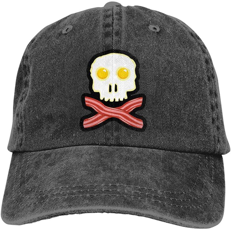 Eggs Bacon Skull Crossbones Unisex Soft Casquette Cap Vintage Adjustable Baseball Caps, Gray
Eggs Bacon Skull Crossbones Unisex Soft Casquette Cap Vintage Adjustable Baseball Caps, Gray