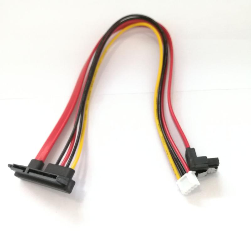 90 Degree 22P SATA 7+15P 22pin to SH 2.0 4pin Power Right Angled SATA HDD Hard Disk High Speed Computer Data Power Cable
90 Degree 22P SATA 7+15P 22pin to SH 2.0 4pin Power Right Angled SATA HDD Hard Disk High Speed Computer Data Power Cable