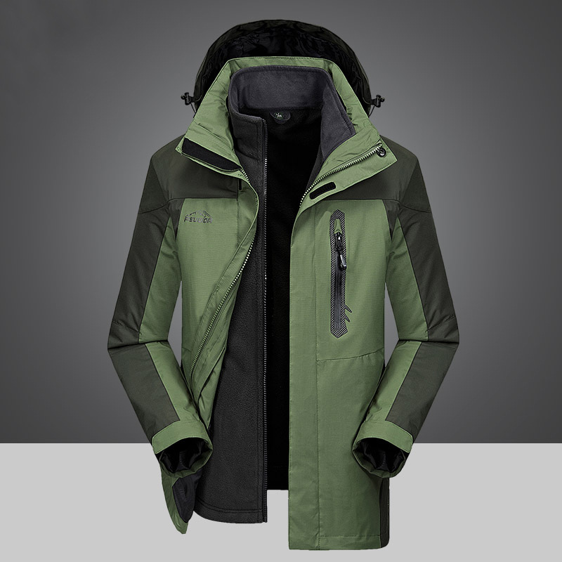 Men Autumn And Winter Jackets Thick Fleece Liner Outdoor Warm Windproof And Waterproof Windbreaker Hiking Fishing Camping Coats, Armygreen
Men Autumn And Winter Jackets Thick Fleece Liner Outdoor Warm Windproof And Waterproof Windbreaker Hiking Fishing Camping Coats, Armygreen