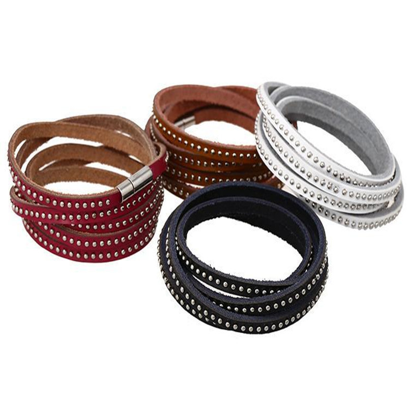 2020 Vintage New Fashion Leather Bracelet Punk Style Multilayer Bracelets & Bangles Rivet Bracelet For Women Jewelry
2020 Vintage New Fashion Leather Bracelet Punk Style Multilayer Bracelets & Bangles Rivet Bracelet For Women Jewelry