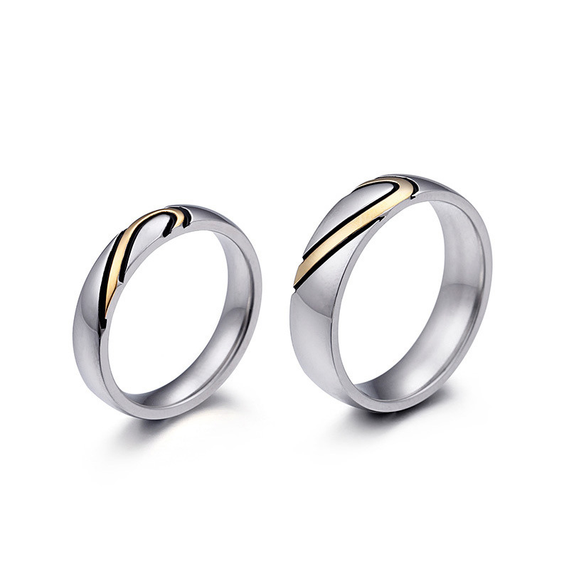Korean version of the new room gold color love heart couple ring creative couple ring
Korean version of the new room gold color love heart couple ring creative couple ring