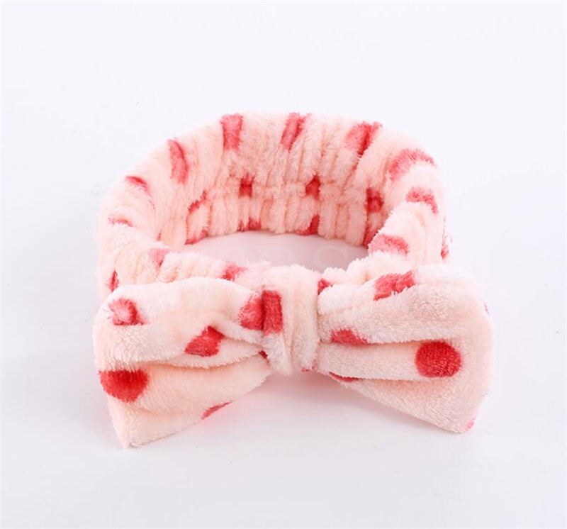 18 style Coral Fleece Soft Bow Headbands For Women Girls Washing Face Sweet Turban Makeup Hair Bands Headwear Hair Accessories DA988