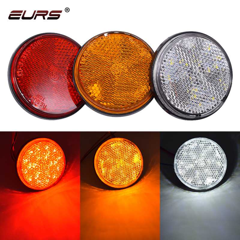 EURS 1pair 24V Tail Light Motorcycle Brake Stop Marker Light Indicator Car Truck Trailer 24 LED Round Reflector Red Yellow White, As pic
EURS 1pair 24V Tail Light Motorcycle Brake Stop Marker Light Indicator Car Truck Trailer 24 LED Round Reflector Red Yellow White, As pic