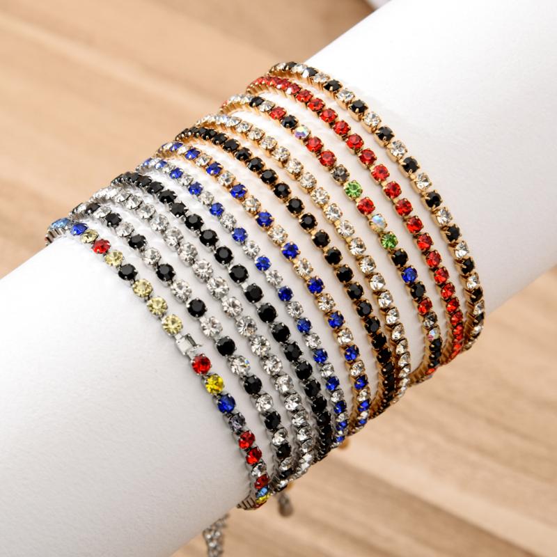 New Multicolor Stainless Steel Rhinestone Bracelet Shiny Cubic Zircon Tennis Chains Bracelets for Women Girls Fashion Jewelry
New Multicolor Stainless Steel Rhinestone Bracelet Shiny Cubic Zircon Tennis Chains Bracelets for Women Girls Fashion Jewelry