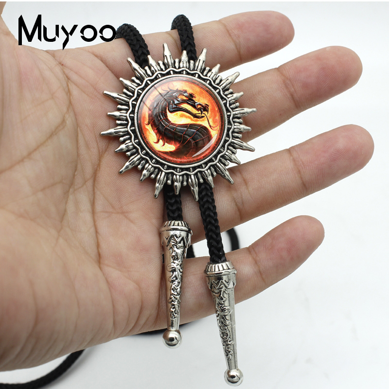 BOLO-00162 Dragon Western Bolo Tie Mortal Kombat Glass Cabochon Jewelry Neck Tie Handmade Jewelry Accessories Gifts
BOLO-00162 Dragon Western Bolo Tie Mortal Kombat Glass Cabochon Jewelry Neck Tie Handmade Jewelry Accessories Gifts
