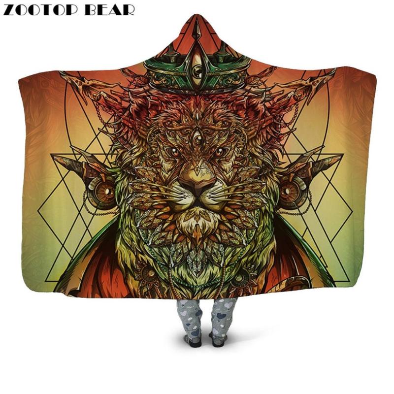 Boys Casual Hooded Blanket Microfiber Popular Animal king Wearable Fashion Soft Throw Blankets Portable Adults 3D print Bedding
Boys Casual Hooded Blanket Microfiber Popular Animal king Wearable Fashion Soft Throw Blankets Portable Adults 3D print Bedding