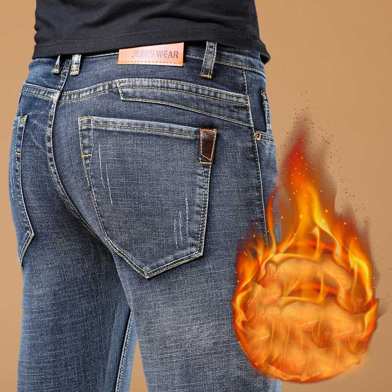 Winter NewThermal Warm Flannel Stretch Jeans Mens Winter Quality Fleece Pants Straight Flocking Trousers Men Jeans, 009 blue
Winter NewThermal Warm Flannel Stretch Jeans Mens Winter Quality Fleece Pants Straight Flocking Trousers Men Jeans, 009 blue