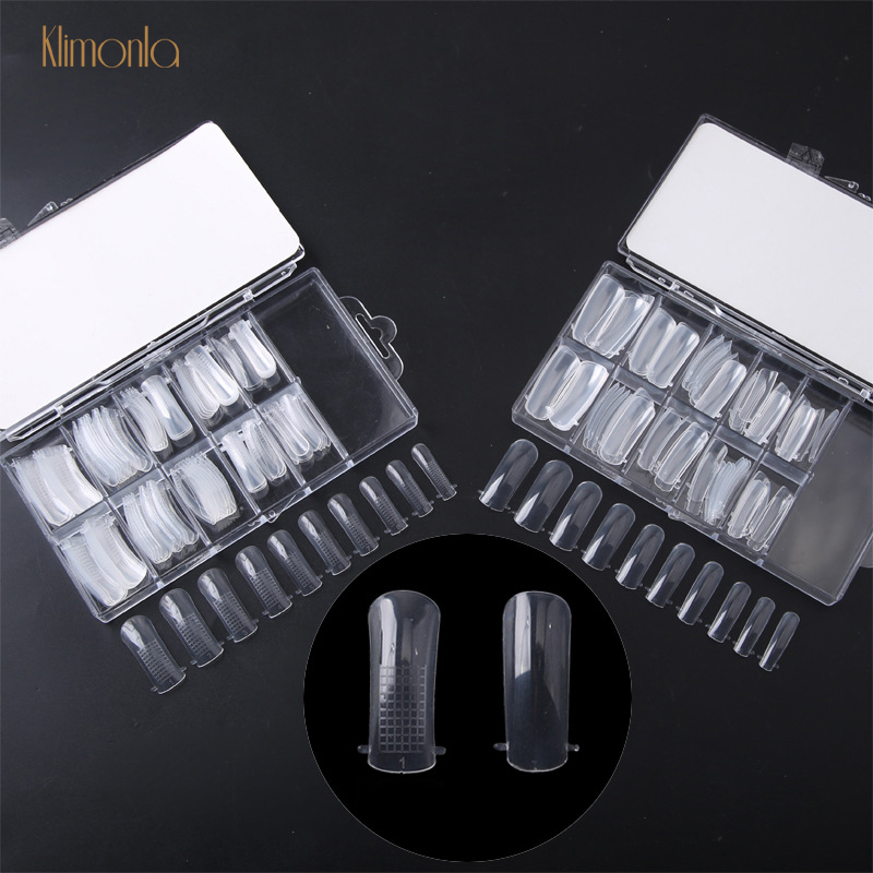 100Pcs/Box Transparent Professional False Nail Polish Fake Nails Full Cover Nail Art UV Extend Gel Extension Manicure Tools, E33-x100c 
100Pcs/Box Transparent Professional False Nail Polish Fake Nails Full Cover Nail Art UV Extend Gel Extension Manicure Tools, E33-x100c