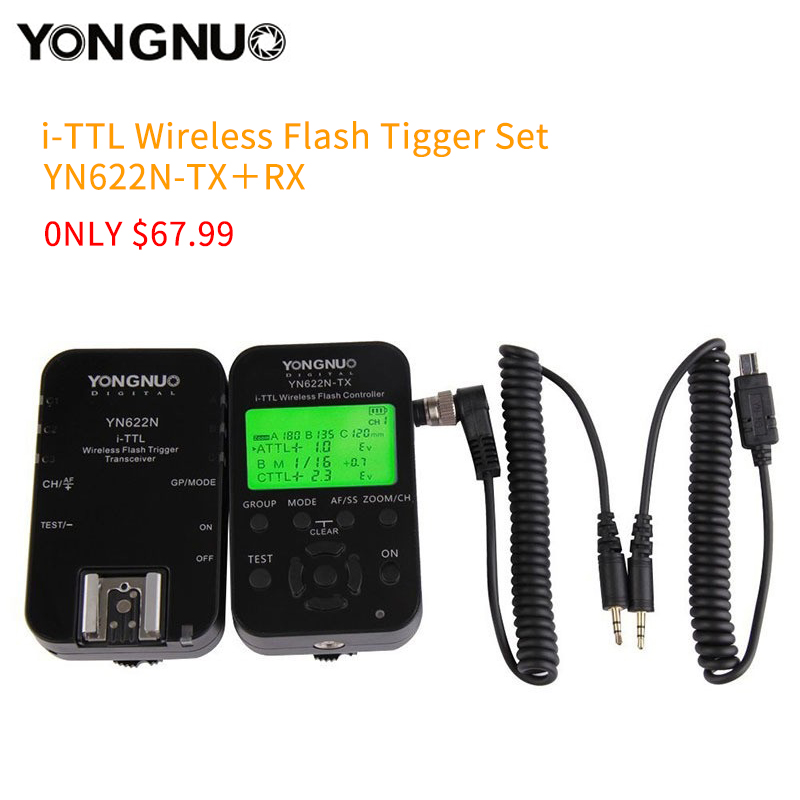 YONGNUO YN-622C KIT YN622N KIT i-TTL Wireless Flash Trigger for D7200 YN685 For 1100D YN-622N YN622C 500D 60D
YONGNUO YN-622C KIT YN622N KIT i-TTL Wireless Flash Trigger for D7200 YN685 For 1100D YN-622N YN622C 500D 60D