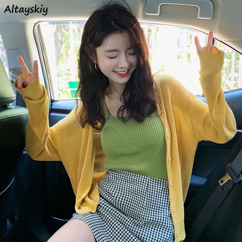 Cardigan Women Spring Summer Thin Outwear Sun Protection Minimalist Basic Slim Clothes Female Knitted Cardigans Trendy Leisure, Black
Cardigan Women Spring Summer Thin Outwear Sun Protection Minimalist Basic Slim Clothes Female Knitted Cardigans Trendy Leisure, Black