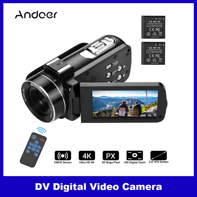 Andoer 4K Ultra HD Handheld DV Digital Video Camera Camcorder with Hot Shoe for Mounting Microphone Anti-Shaking Function
Andoer 4K Ultra HD Handheld DV Digital Video Camera Camcorder with Hot Shoe for Mounting Microphone Anti-Shaking Function
