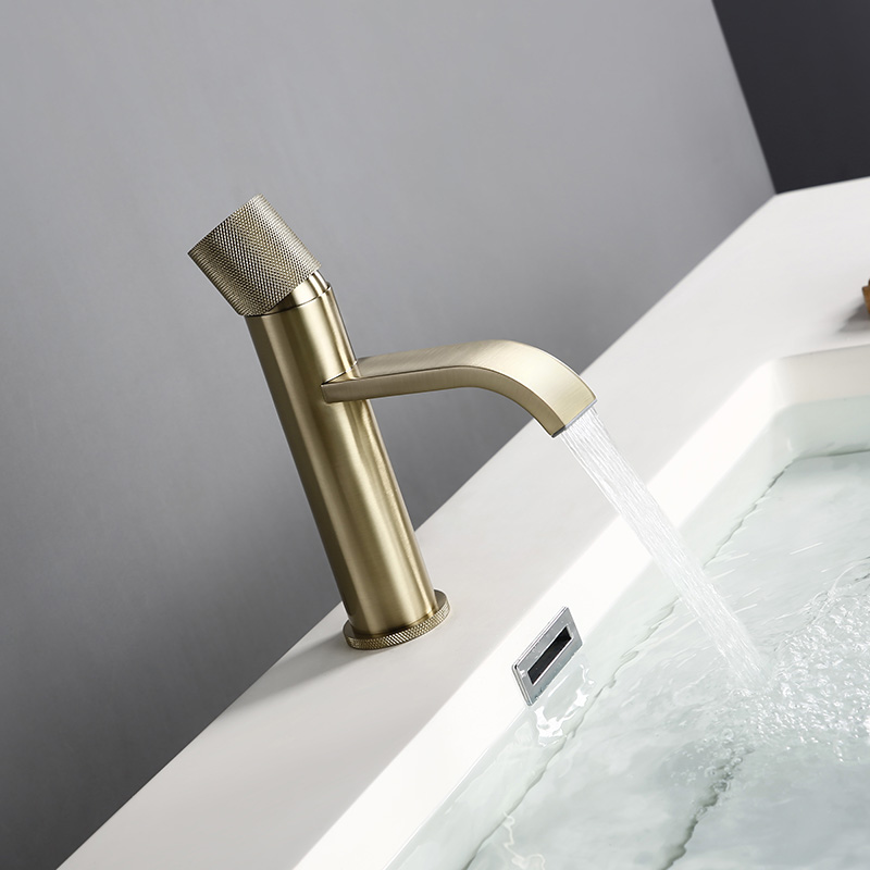 Brushed Gold Water Faucet Cold Waterfall Modern Style Wholesale Patent Design Single Hole Lavatory Bathroom Sink Tap
Brushed Gold Water Faucet Cold Waterfall Modern Style Wholesale Patent Design Single Hole Lavatory Bathroom Sink Tap